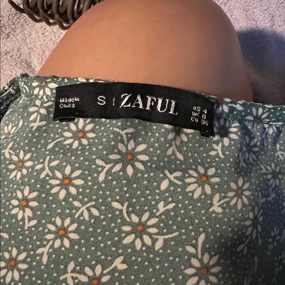 green floral tie shirt - Picture 8 of 8